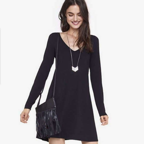 Express Dresses & Skirts - Express Black Midi Dress. L. Perfect Condition!